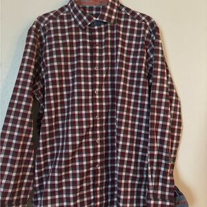 Robert Graham Men's Checkered Shirt - Red and White